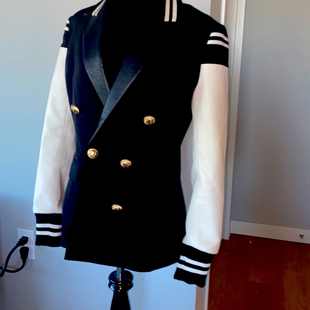 Varsity style blazer